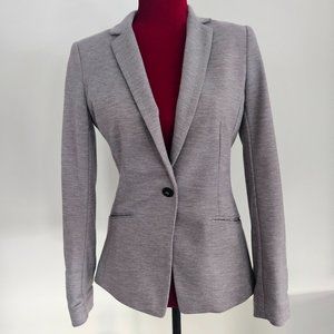 H&M Light Gray Fitted Blazer Size 6